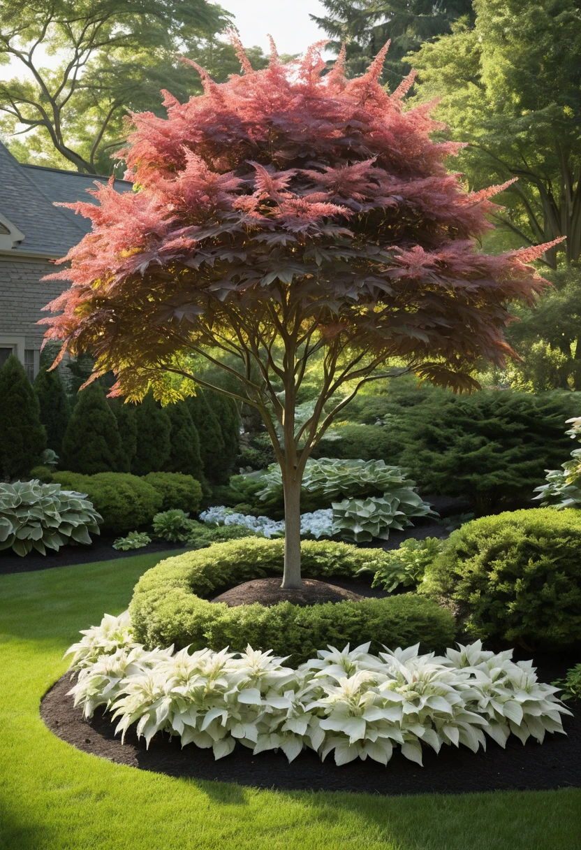 7. Add a Small Tree as the Corner Focal Point