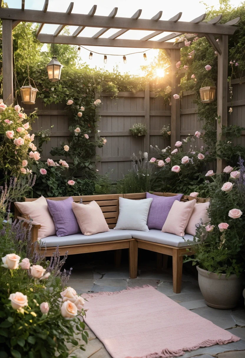 9. Use Curved Edging to Soften a Sharp Corner