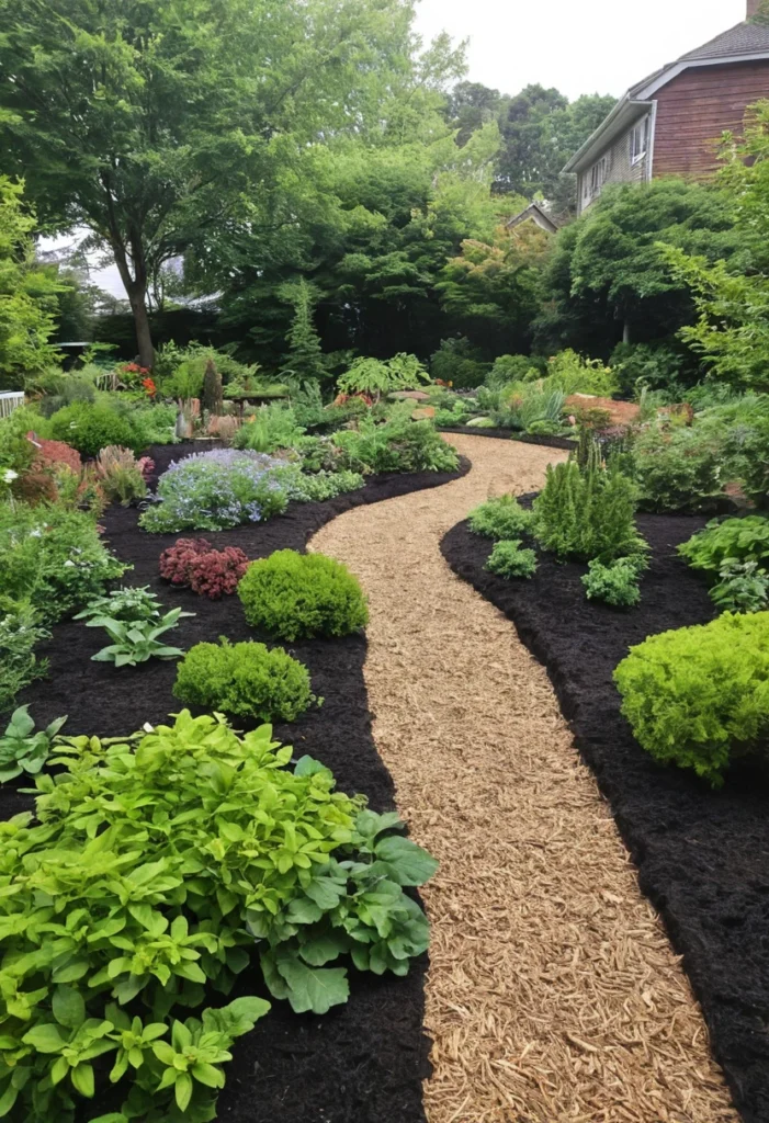 No-Dig Bed With Wide Mulched Paths