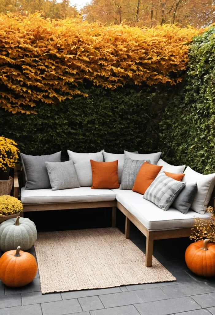 Build a Comfortable Autumn Seating Area