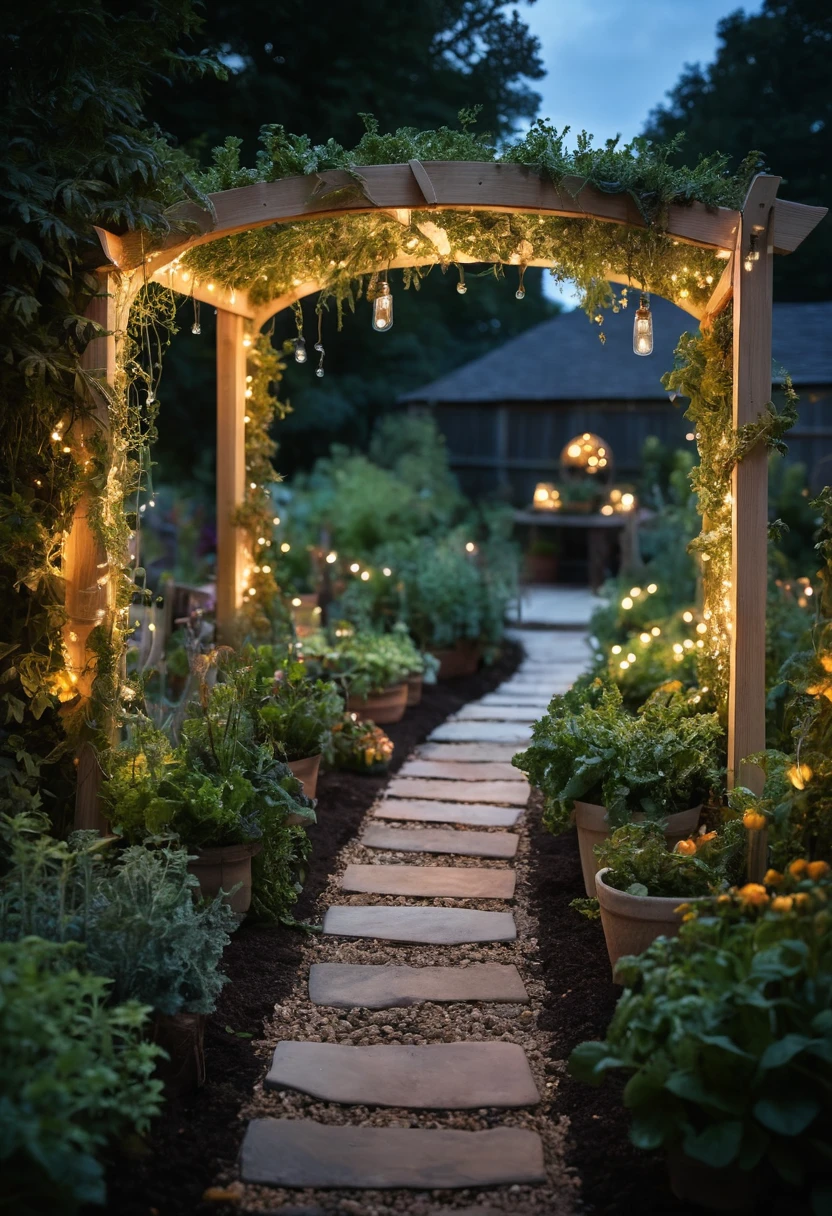 8. Create a Magical Garden With Fairy Lights