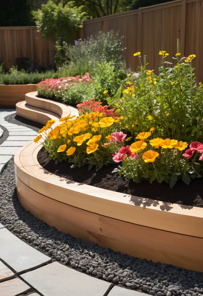 5. Make a Raised Oval Flower Bed