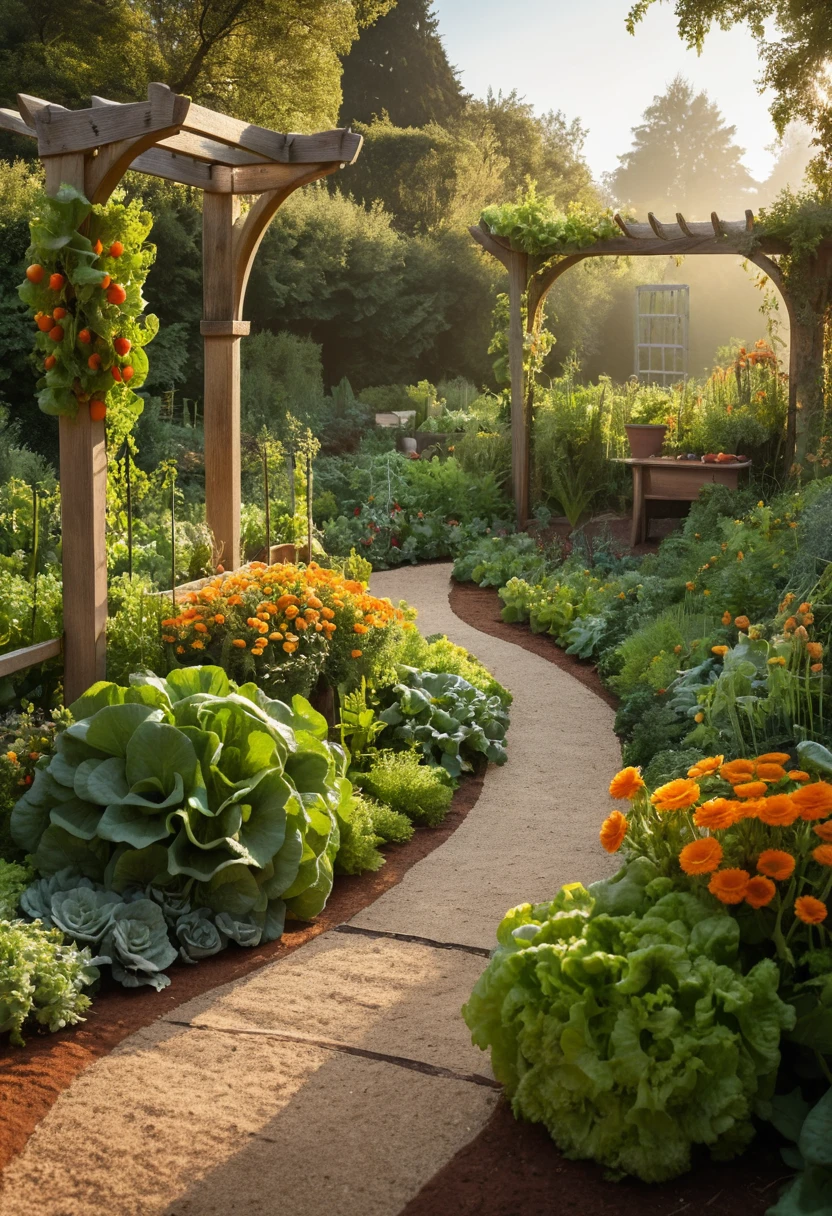 Design a Kitchen Garden With Paths