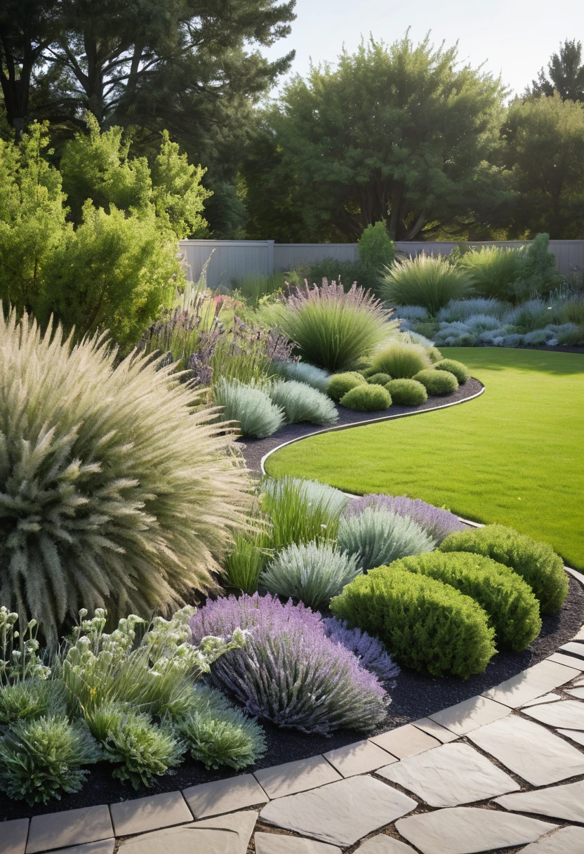 10. Create a Low-Maintenance Oval Garden