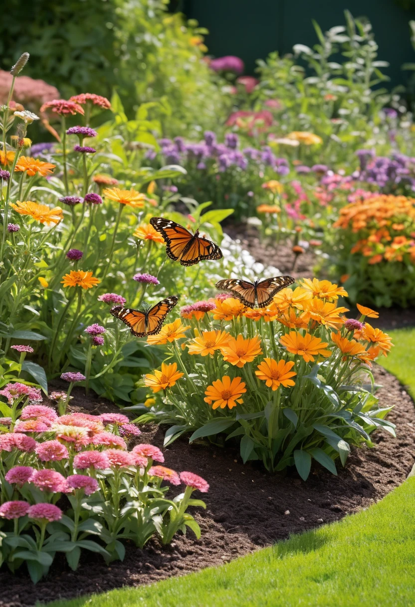 11. Build a Butterfly-Themed Oval Garden