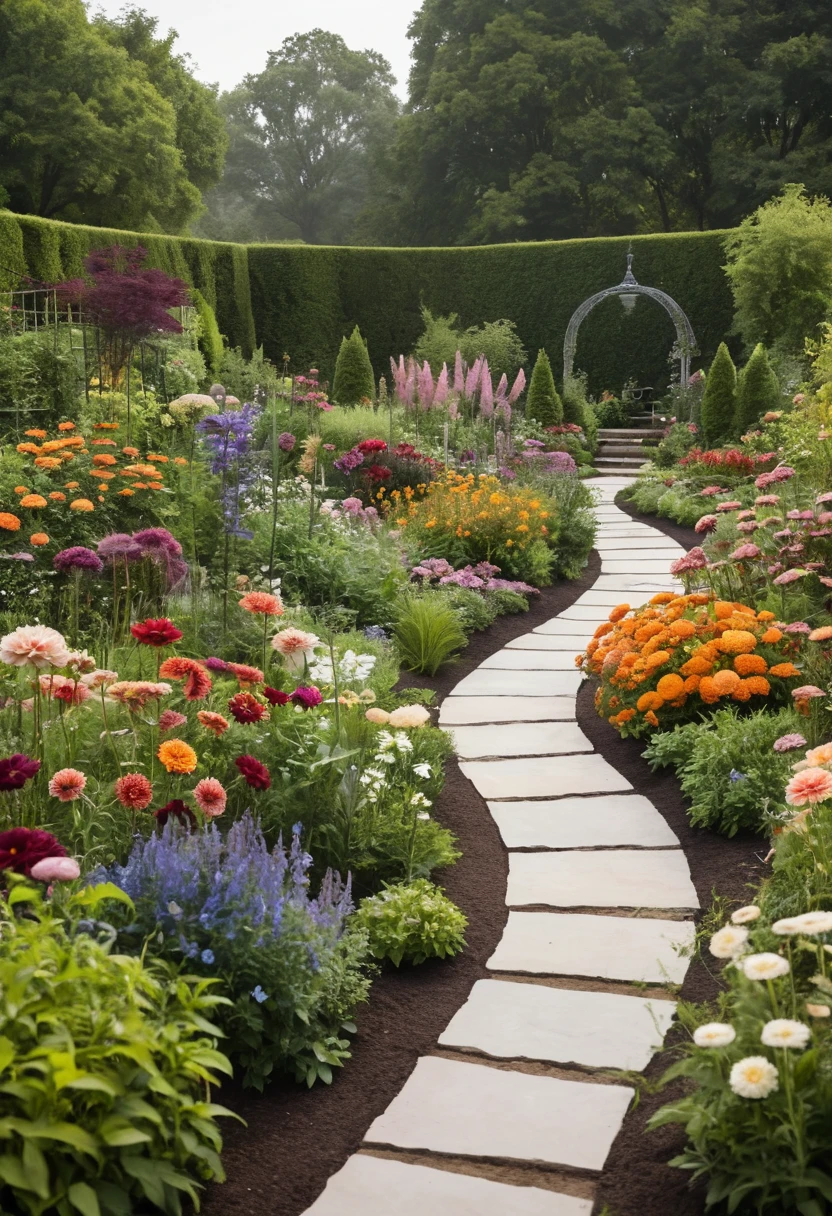 10. Try a Four-Section Color Garden