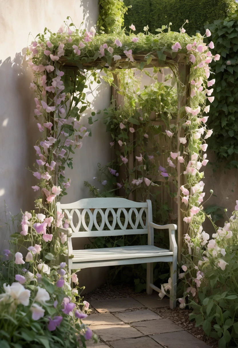 4. A Fragrant Sweet Pea Corner