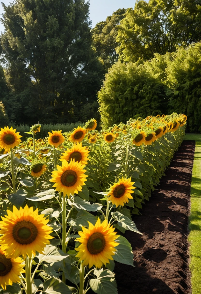 6. A Sunflower Backdrop