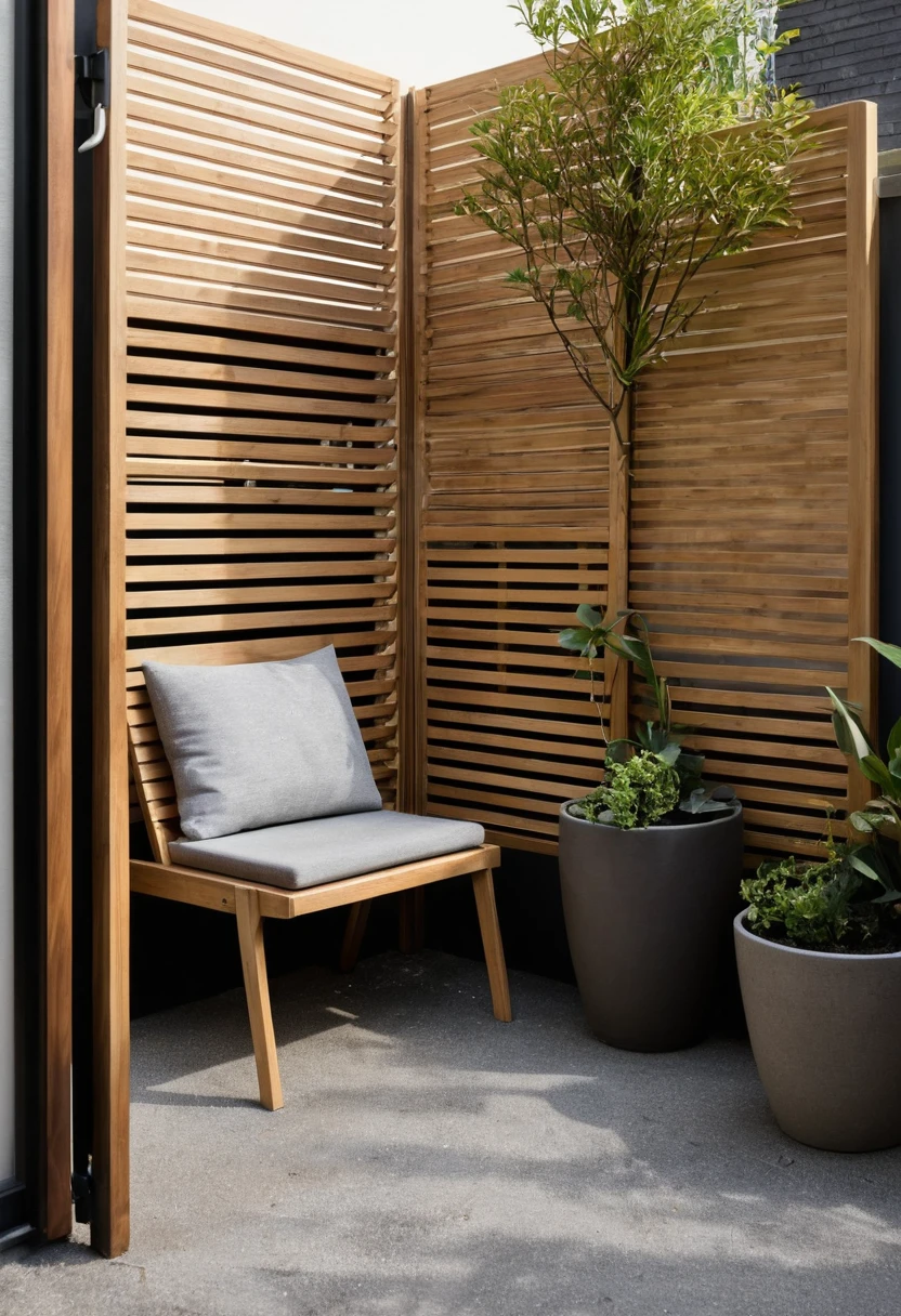 7. Create a Cozy Corner With a Privacy Screen