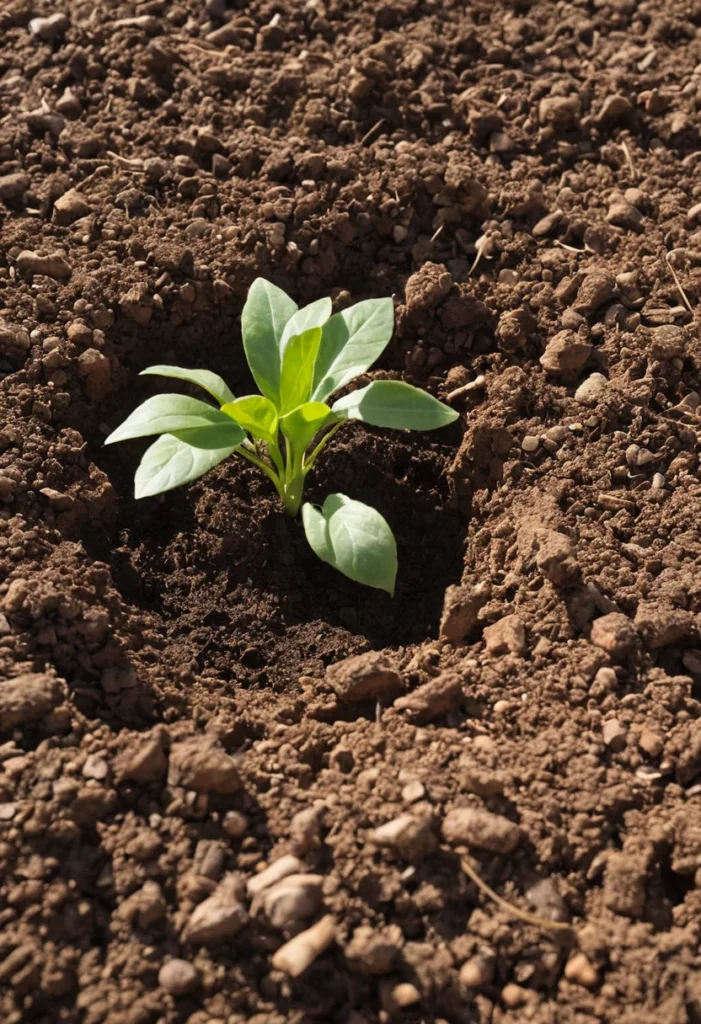 Leave a small patch of bare soil