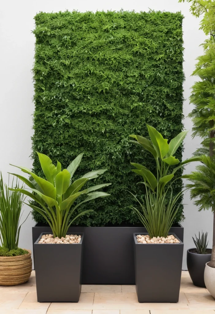 Turn Large Planters Into a Green Screen