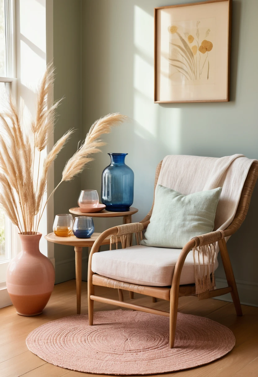 1. Vintage Colored Glassware (Depression Glass)