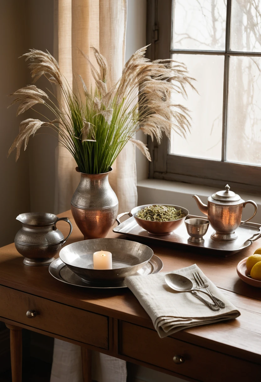 3. Vintage Metals   Sterling Silver, Copper, and Brass Serveware