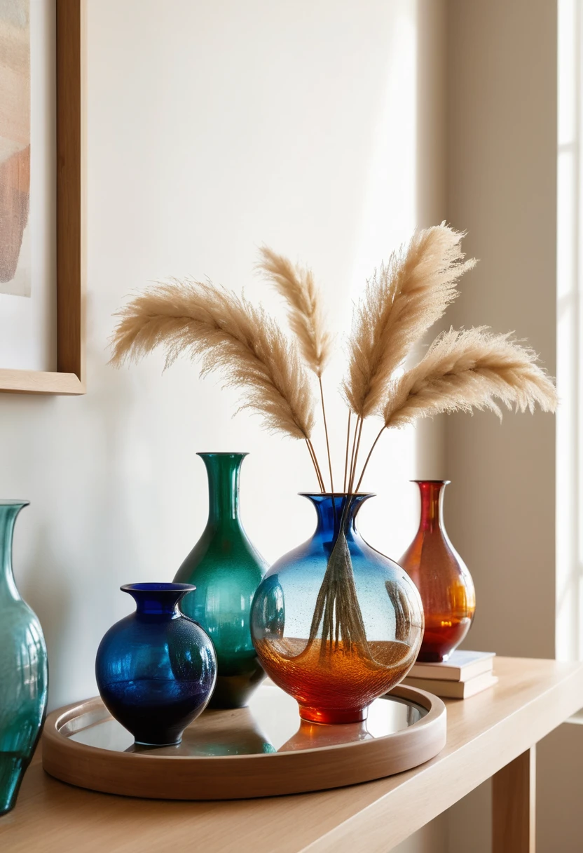 7. Vintage Colored Glass  Murano and Blenko