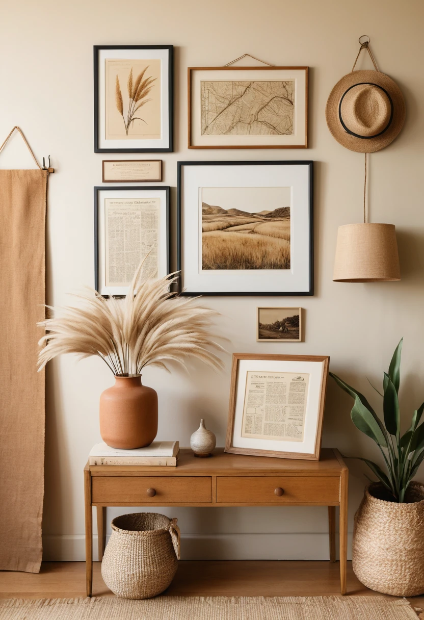 8. Framed Vintage Ephemera as Wall Art
