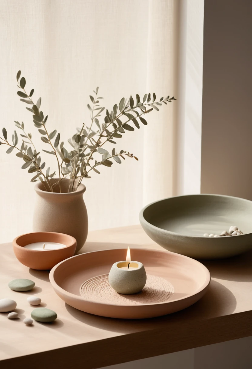 1. Air-Dry Clay Catchalls & Candle Holders