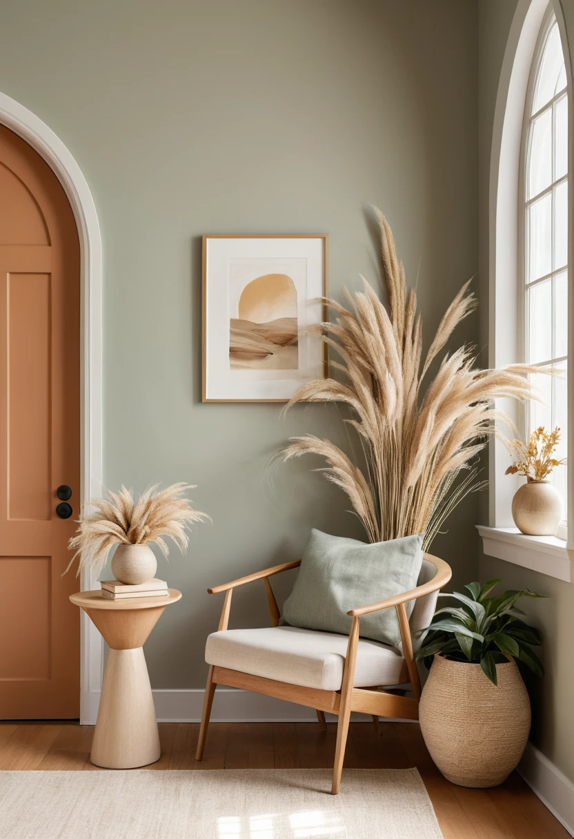 4. Painted Floating Arch Accent Wall